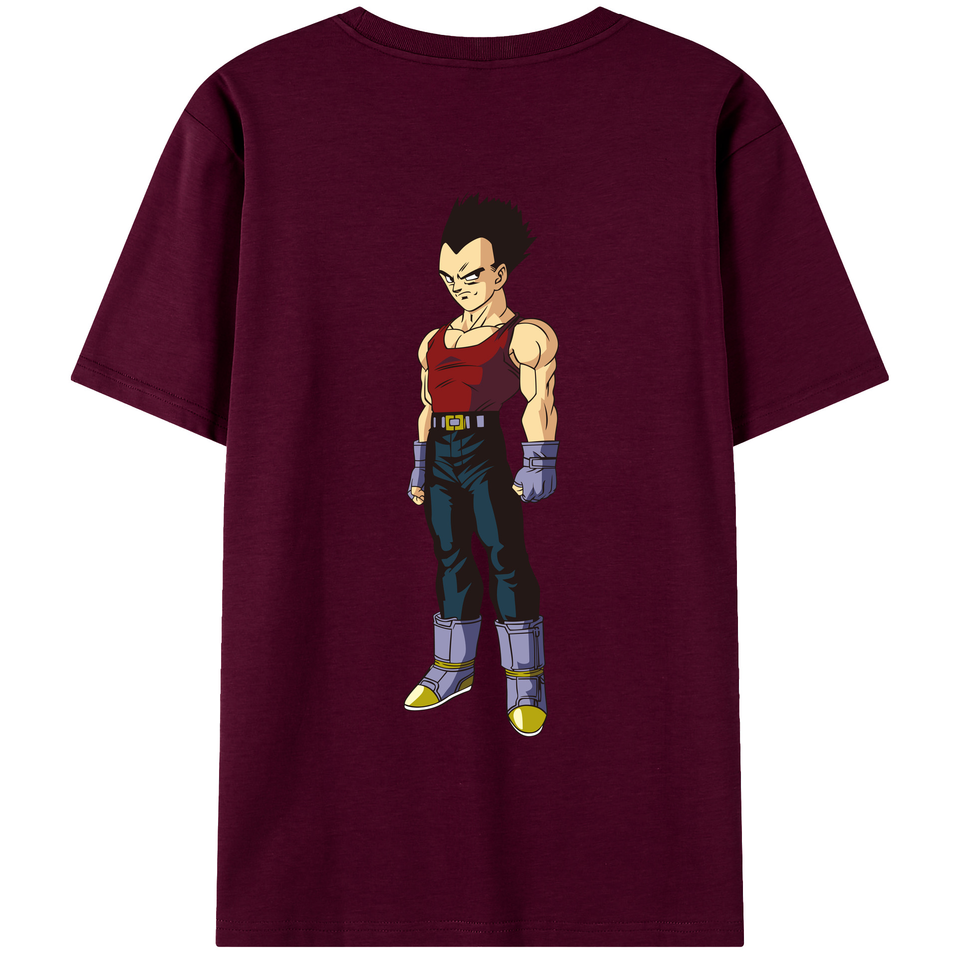 （画像用） ドラゴンボール ベジータ四世（Bejīta Yonsei）DRAGON BALL Vegeta IV レディース半袖Tシャツ(バックプリント)